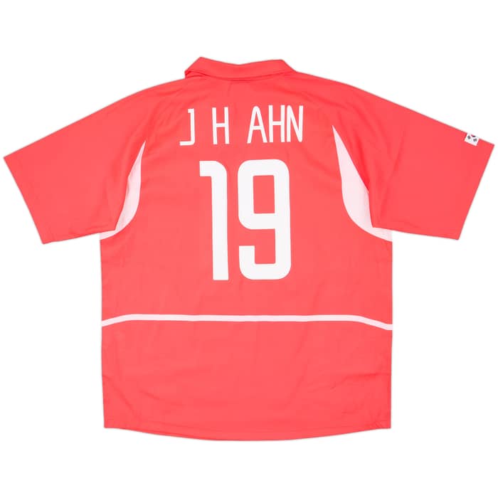 2002-03 South Korea Home Shirt J.H.Ahn #19 - 9/10 - (XXL)