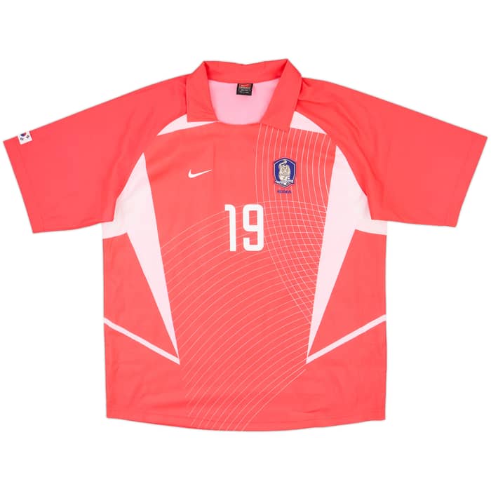 2002-03 South Korea Home Shirt J.H.Ahn #19 - 9/10 - (XXL)