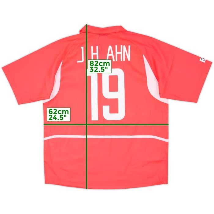 2002-03 South Korea Home Shirt J.H.Ahn #19 - 9/10 - (XXL)