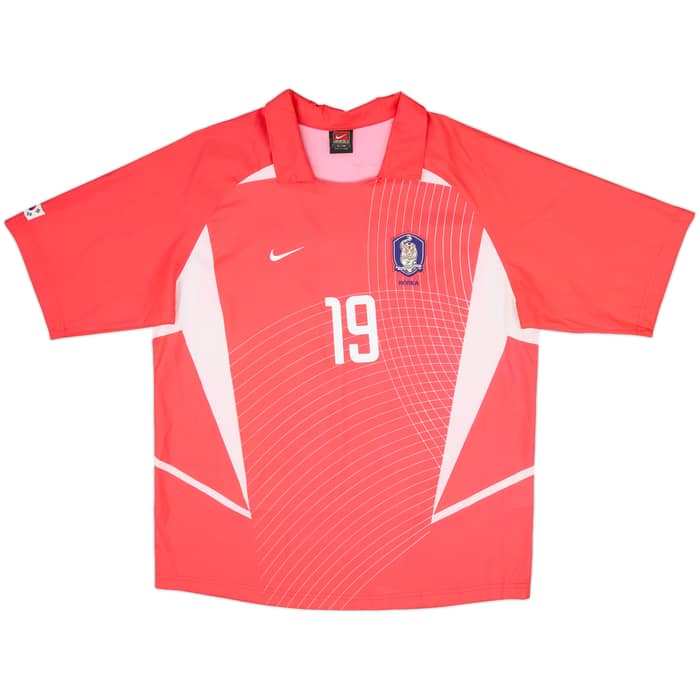 2002-03 South Korea Home Shirt J.H.Ahn #19 - 8/10 - (XL)