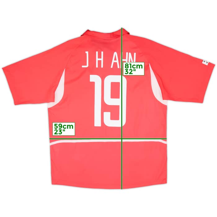 2002-03 South Korea Home Shirt J.H.Ahn #19 - 8/10 - (XL)