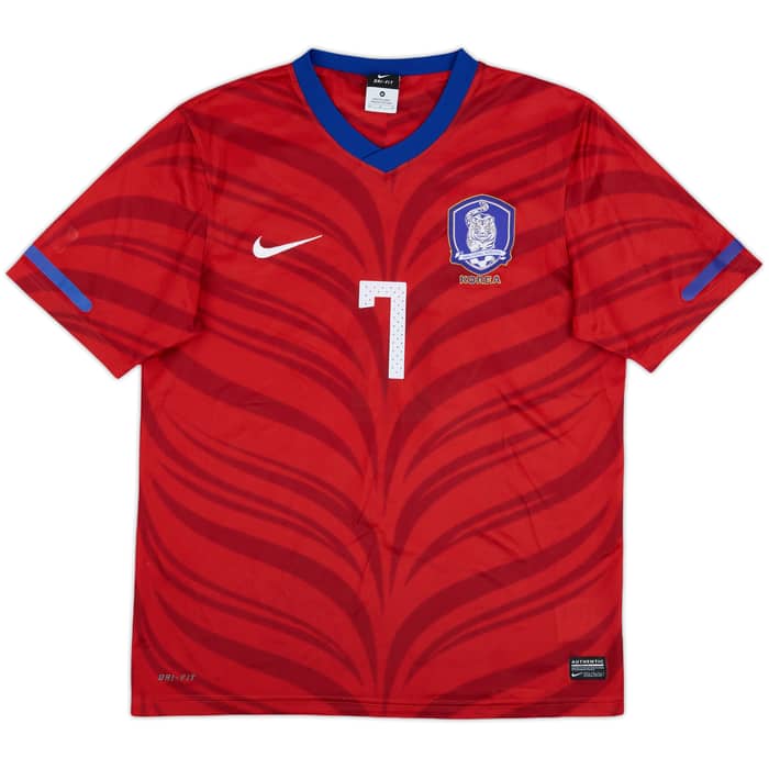 2010-12 South Korea Home Shirt Jisung #7 - 7/10 - (M)