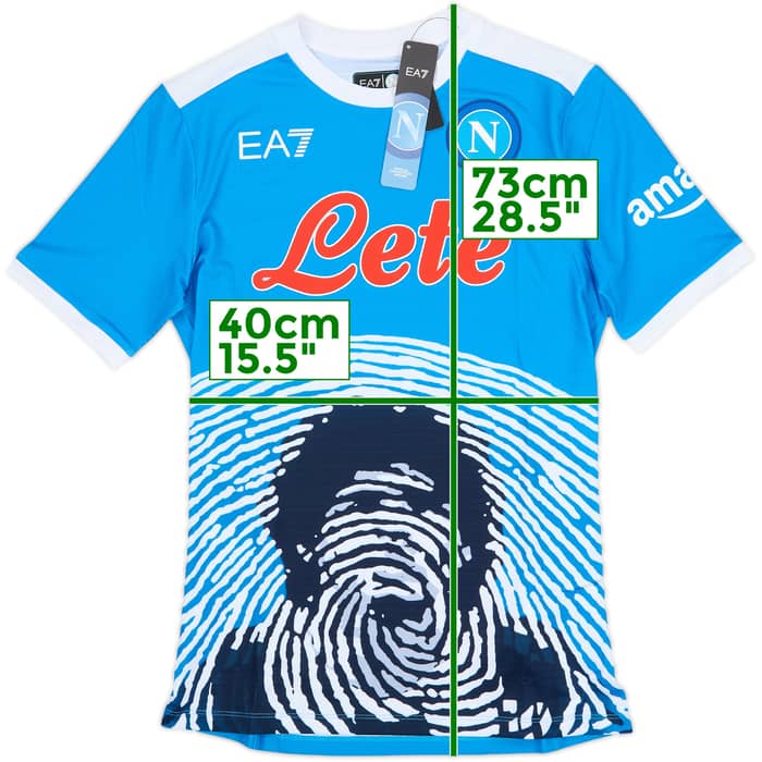 2021-22 Napoli 'Special Maradona' Authentic Home Shirt (S)