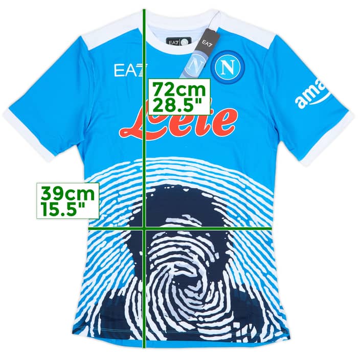 2021-22 Napoli 'Special Maradona' Authentic Home Shirt (S)