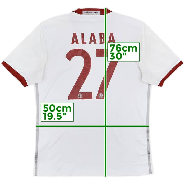 2016-17 Bayern Munich Third Shirt Alaba #27 - 4/10 - (M)