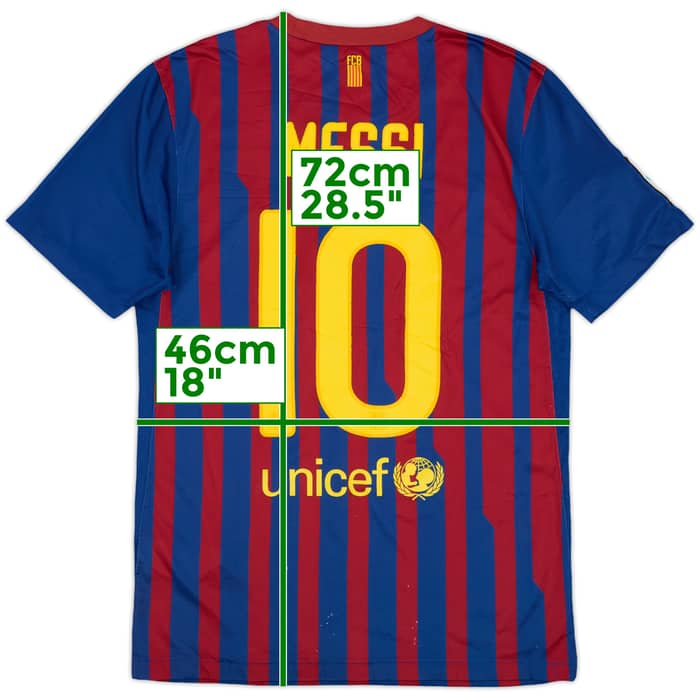 2011-12 Barcelona Home Shirt Messi #10 - 5/10 - (S)