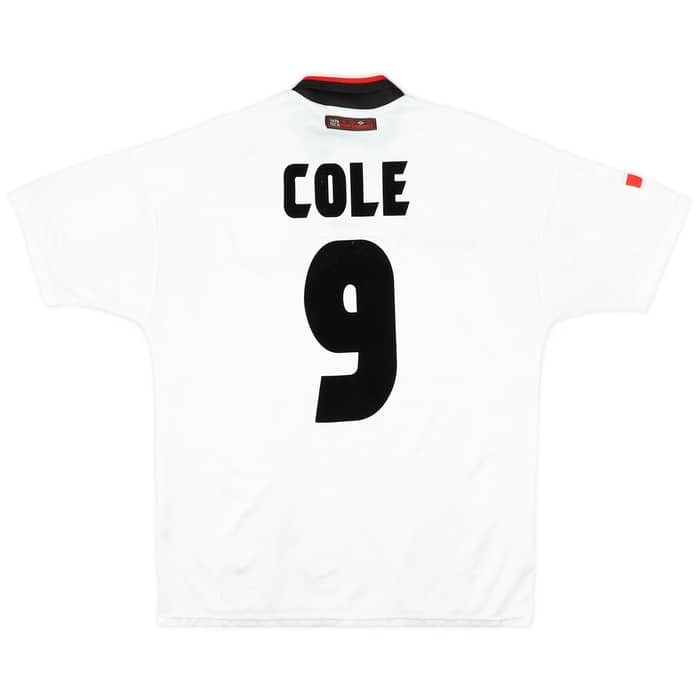 1997-99 Manchester United Away Shirt Cole #9 - 8/10 - (L)