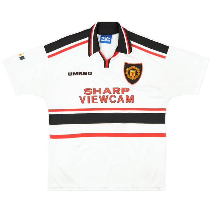 1997-99 Manchester United Away Shirt Cole #9 - 8/10 - (L)