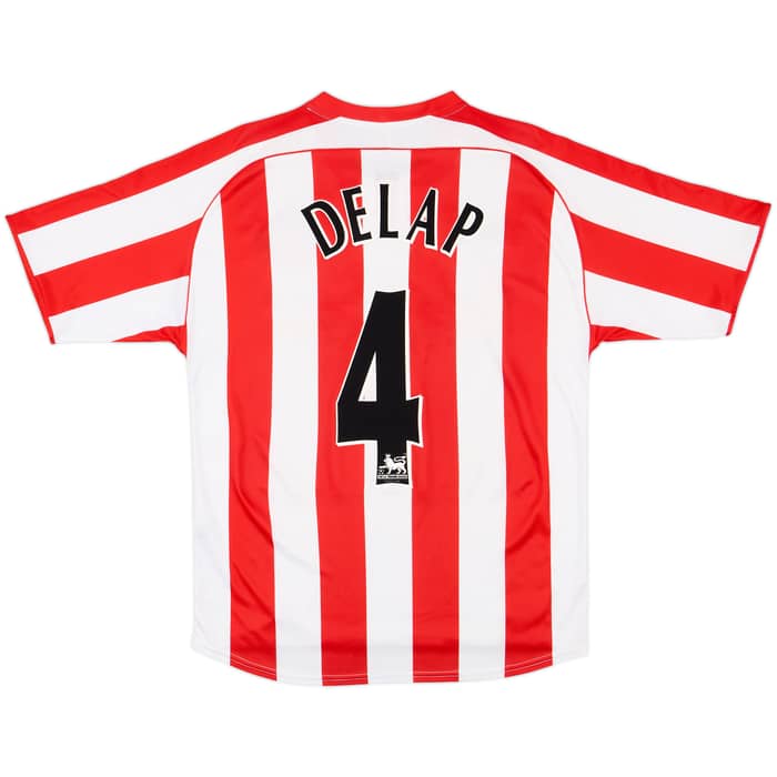 2005-07 Sunderland Home Shirt Delap #4 - 8/10 - (M)