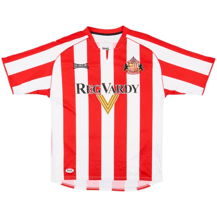 2005-07 Sunderland Home Shirt Delap #4 - 8/10 - (M)