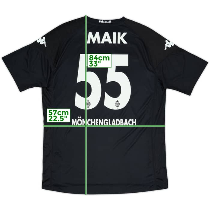Camiseta de la tercera equipación del Borussia Monchengladbach 2017-18 Maik #55 - 10/10 - (XL)