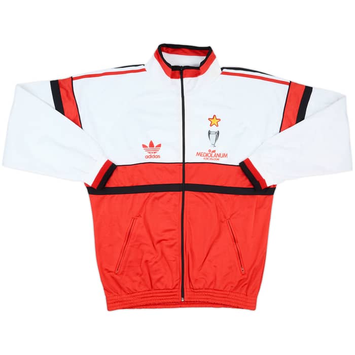 1990-91 AC Milan adidas Full Tracksuit - 8/10 - (L)