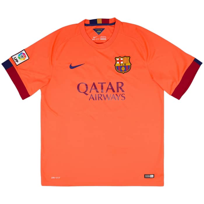 2014-15 Barcelona Away Shirt & Shorts Messi #10 - 9/10 - (XL)