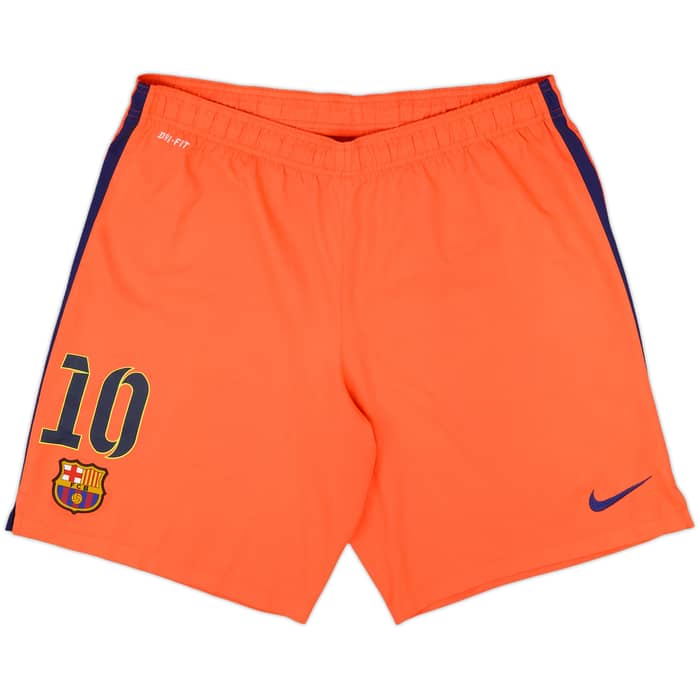 2014-15 Barcelona Away Shirt & Shorts Messi #10 - 9/10 - (XL)