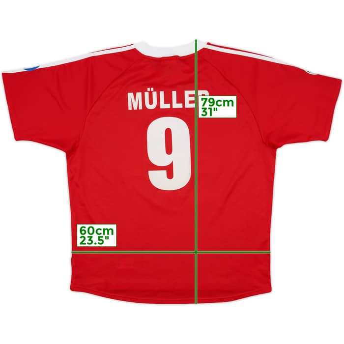 2000-01 Bayern Munich CL Home Shirt Muller #9 - 8/10 - (XL)