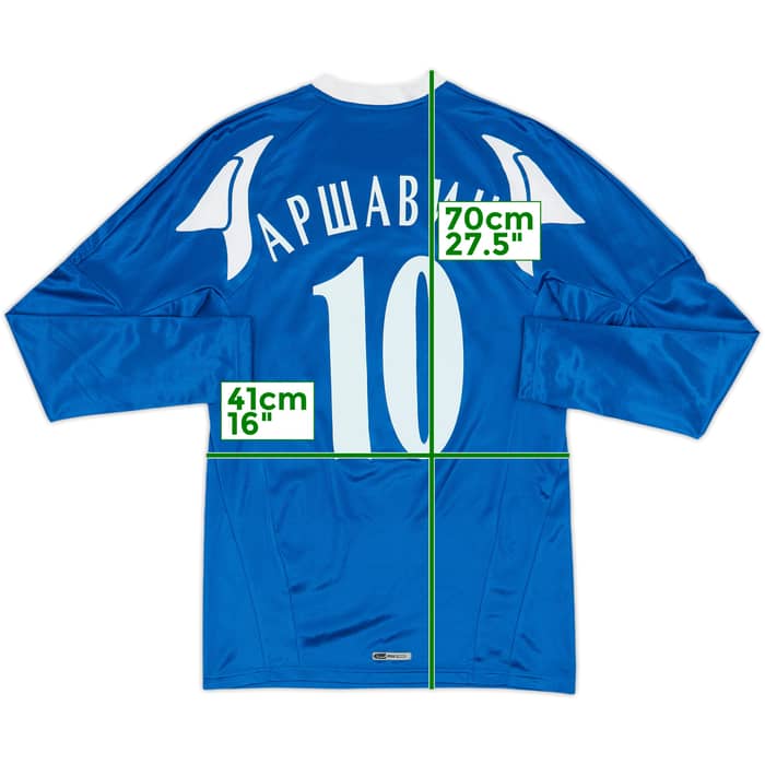 2008-09 Zenit St.Petesburg Home L/S Shirt Arshavin #10 - 7/10 - (XS)