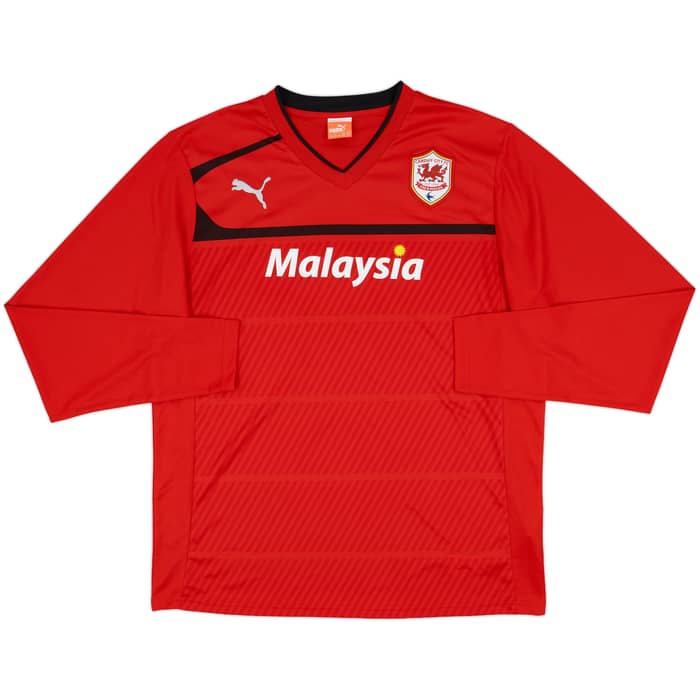 2012-13 Cardiff Home L/S Shirt Mutch #18 - 10/10 - (XXL)
