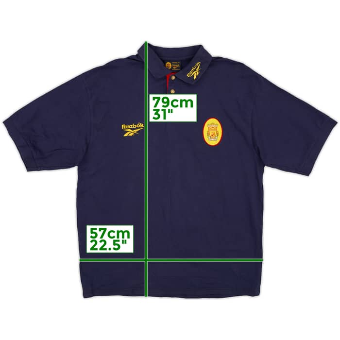 1998-99 Liverpool Reebok Polo Shirt - 8/10 - (L)