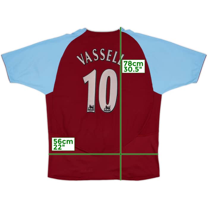 2003-04 Aston Villa Home Shirt Vassell #10 - 5/10 - (M)