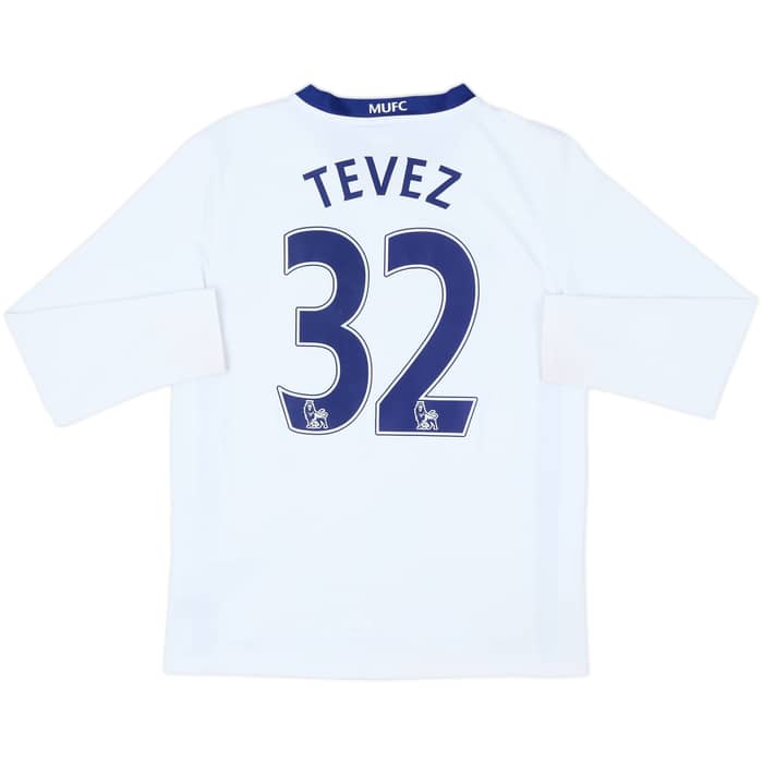 2008-10 Manchester United Away L/S Shirt Tevez #32 - 7/10 - (L.Boys)