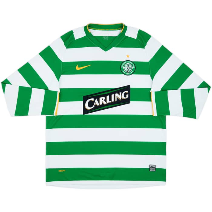 2008-10 Celtic Home L/S Shirt McManus #4 - 5/10 - (L)