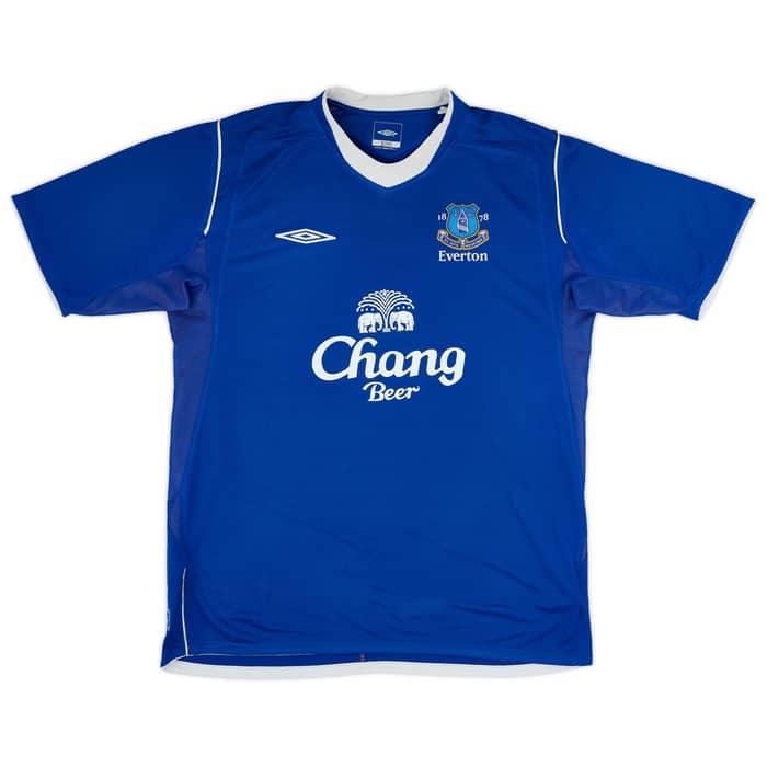 2004-05 Everton Home Shirt Beattie #8 - 7/10 - (L)