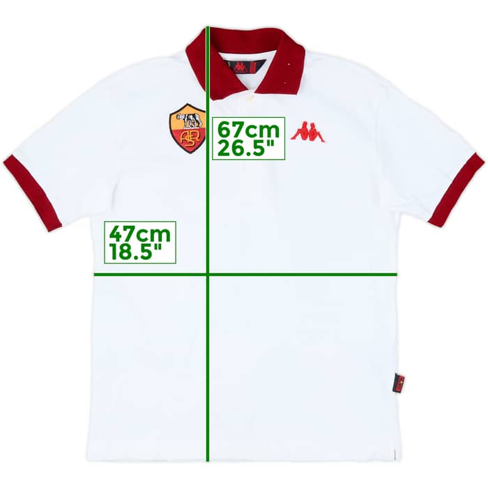 2010-11 Roma Kappa Polo Shirt - 8/10 - (XL.Boys)