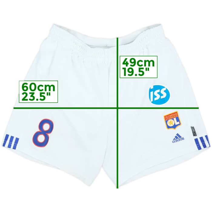 2001-02 Lyon Player Issue Home Shorts #8 (Laigle)