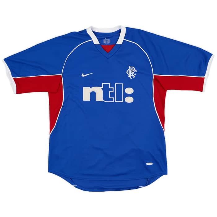 2001-02 Rangers Home Shirt Hughes #27 - 7/10 - (M)