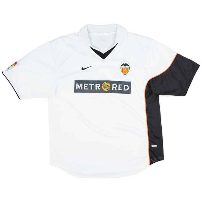 2001-02 Valencia Home Shirt Aimar #21 - 5/10 - (L)