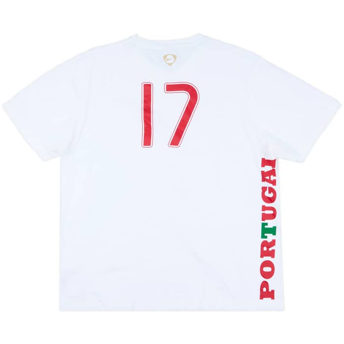 2008-09 Portugal Nike Cristiano Ronaldo Cotton Tee #17 - 8/10 - (XXL)