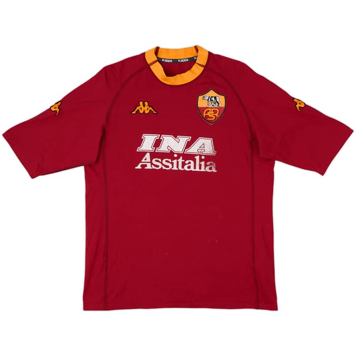2000-01 Roma Home Shirt Delvecchio #24 - 6/10 - (XL)