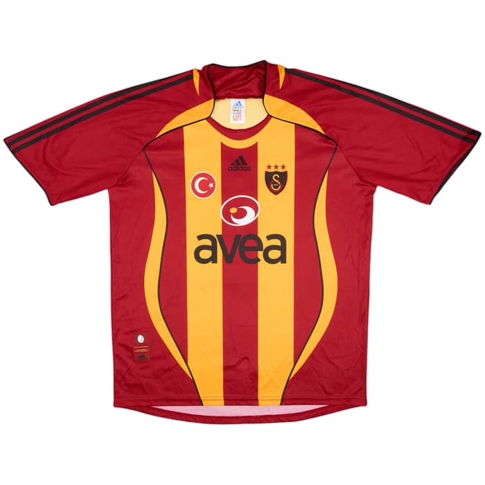 2006-07 Galatasaray Basic Home Shirt H. Sukur #9 - 9/10 - (L)