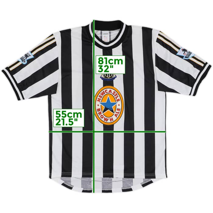 1997-99 Newcastle Home Shirt #9 - 8/10 - (M)