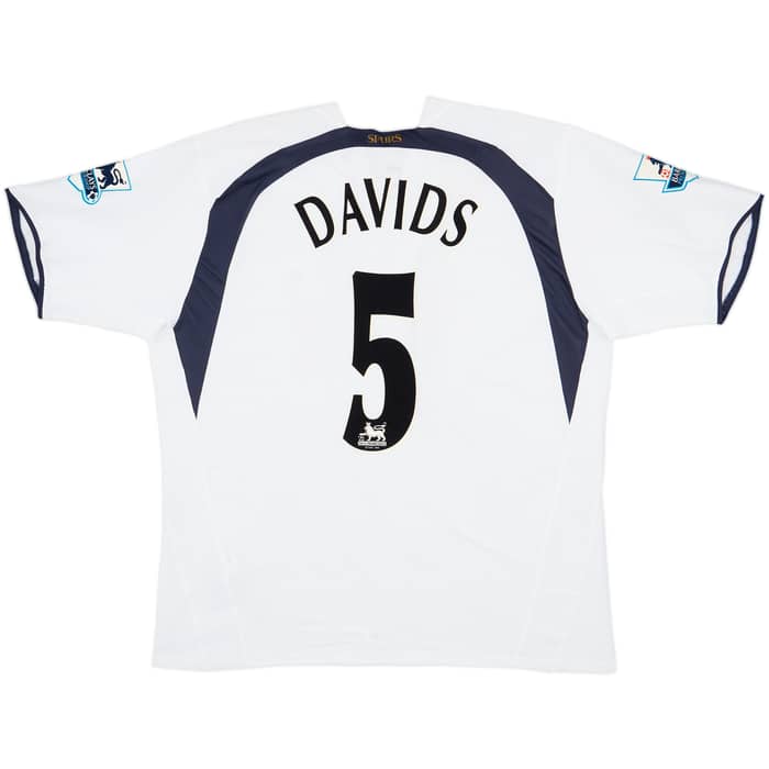 2006-07 Tottenham Home Shirt Davids #5 - 7/10 - (XL)