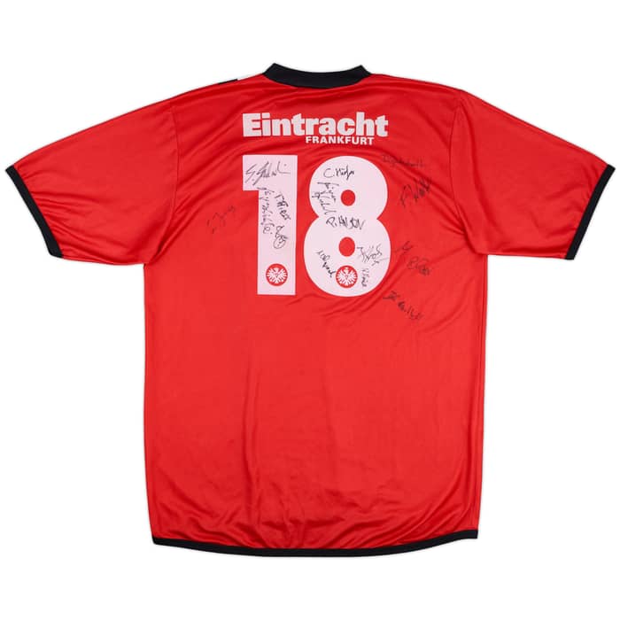 2005-06 Eintracht Frankfurt Match Issue Squad Signed Home Shirt #18