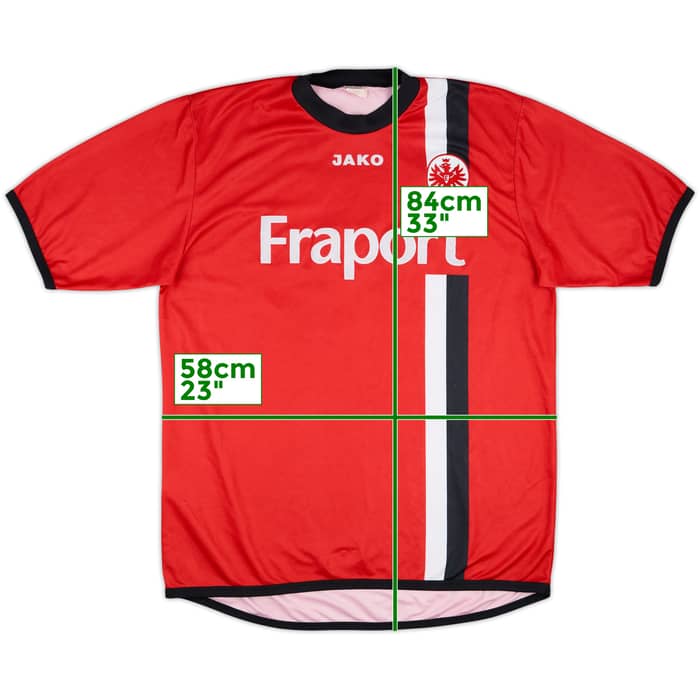 2005-06 Eintracht Frankfurt Match Issue Squad Signed Home Shirt #18