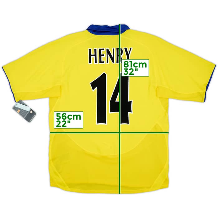 2003-05 Arsenal Away Shirt Henry #14 (L)