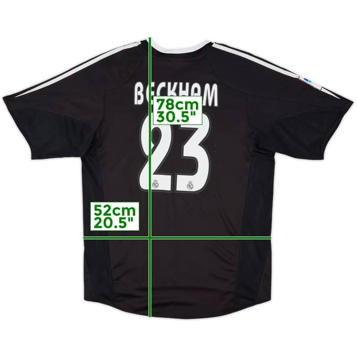 2004-05 Real Madrid Away Shirt Beckham #23 (M)