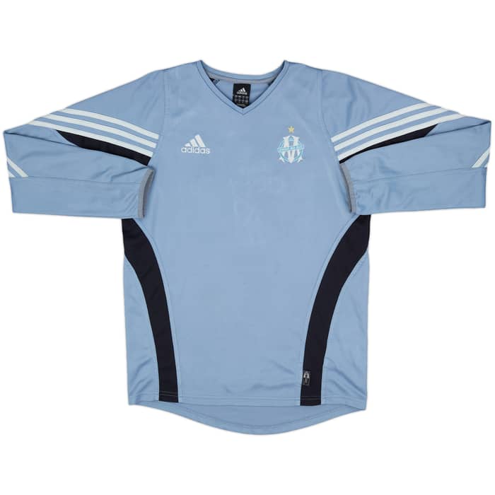2003-04 Olympique Marseille adidas Training L/S Shirt - 7/10 - (S)