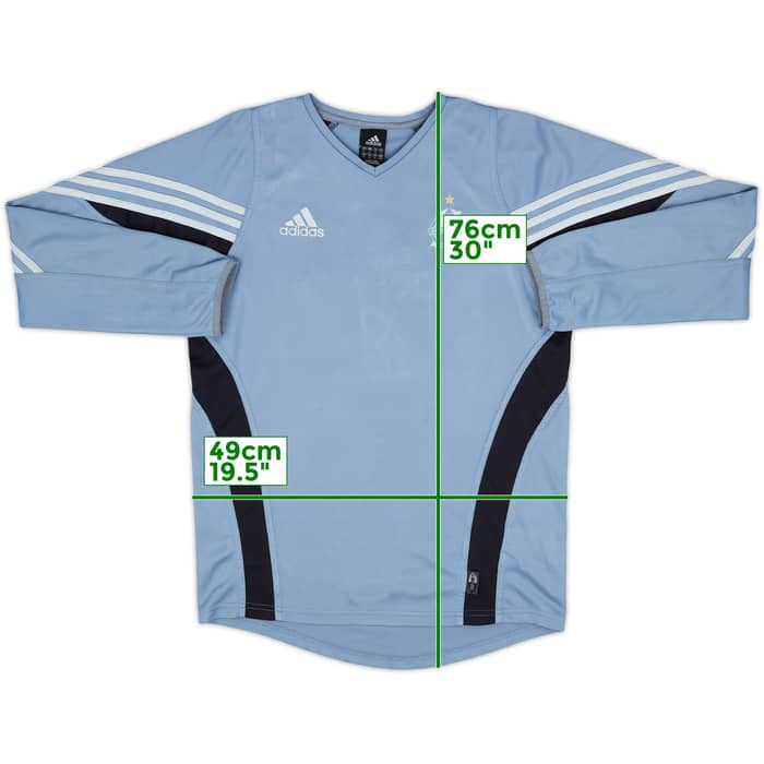 2003-04 Olympique Marseille adidas Training L/S Shirt - 7/10 - (S)