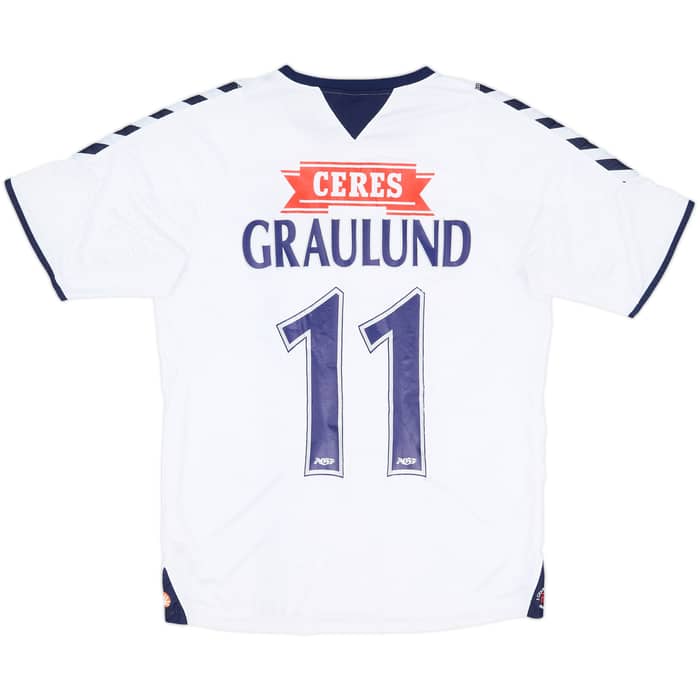 2010-11 AGF Aarhus Home Shirt Graulund #11 - 7/10 - (L)