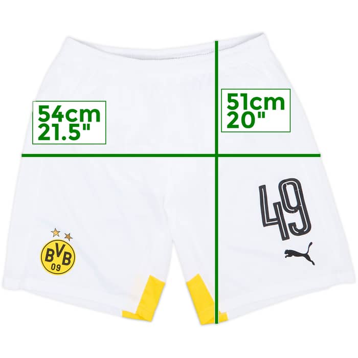 2015-16 Borussia Dortmund Player Issue Third Shorts #49 - 7/10 - (L)