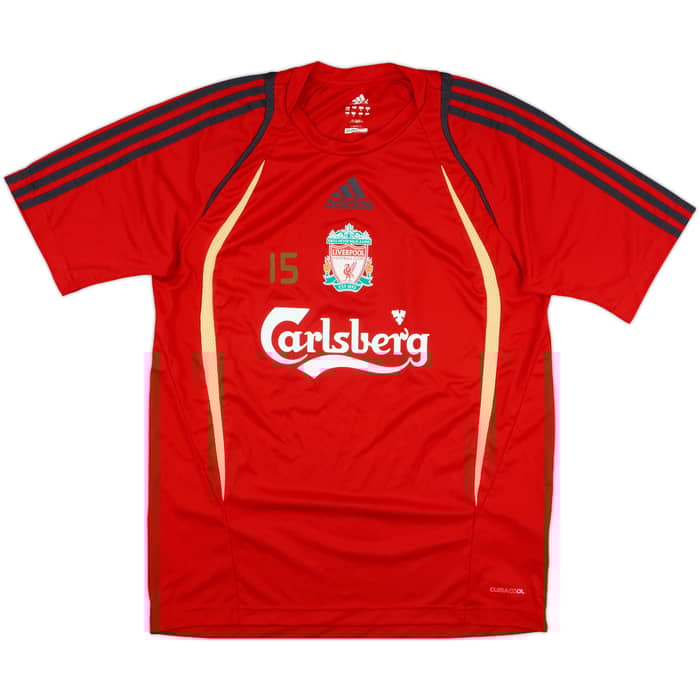 2009-10 Liverpool adidas Player Issue Training Shirt #15 - 9/10 - (M)
