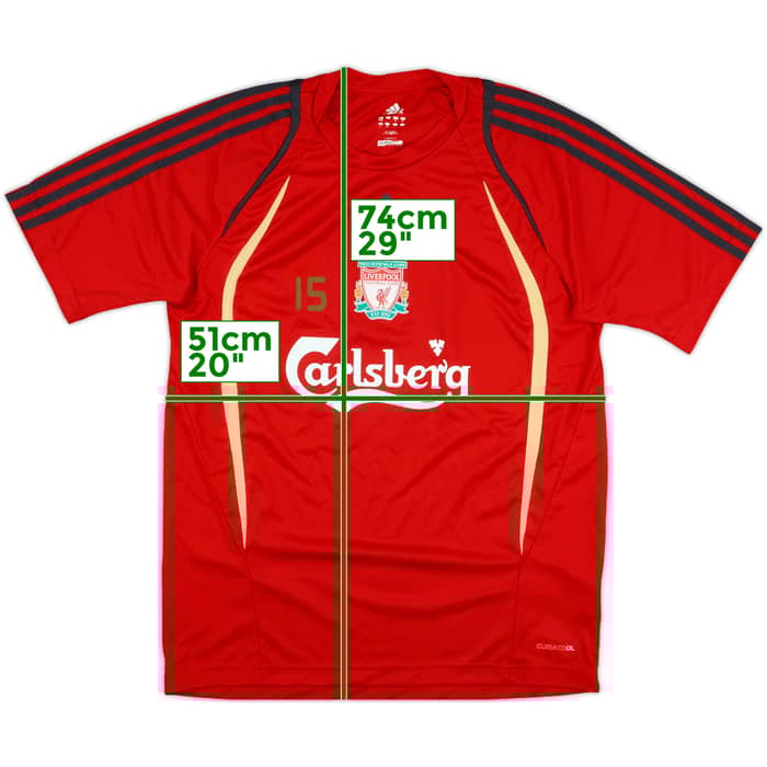 2009-10 Liverpool adidas Player Issue Training Shirt #15 - 9/10 - (M)
