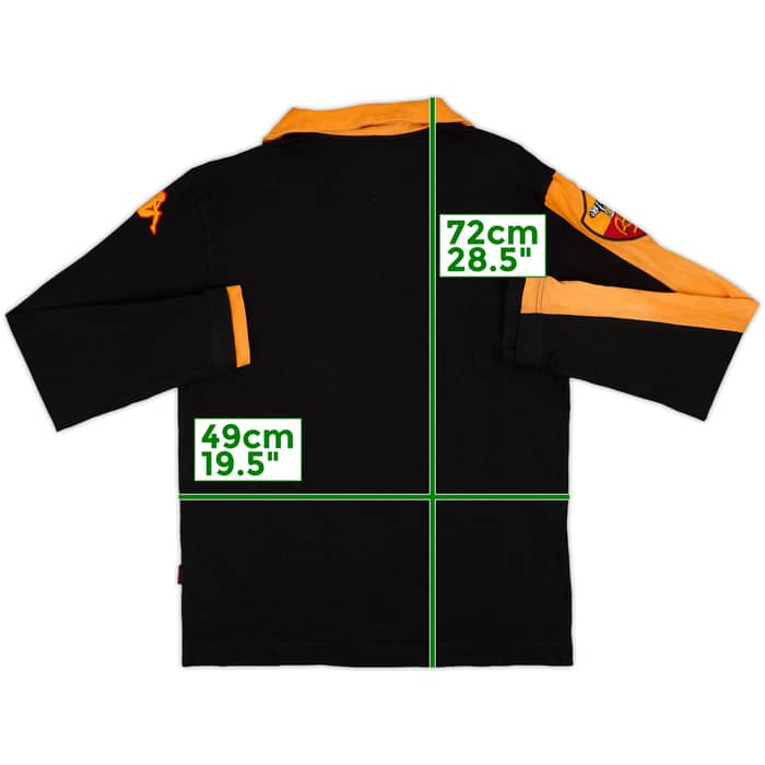 2003-04 Roma Kappa Polo L/S Shirt - 9/10 - (M)