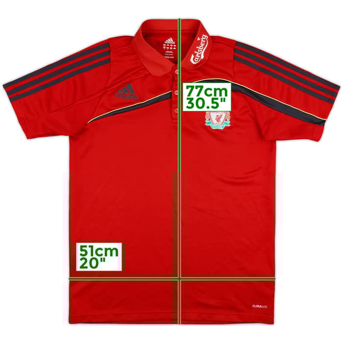 2009-10 Liverpool adidas Polo Shirt - 9/10 - (M)