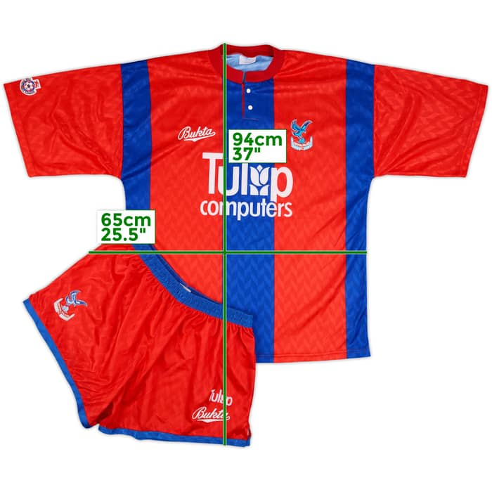 1991-92 Crystal Palace Match Issue Home Kit #3 (Sinnott)