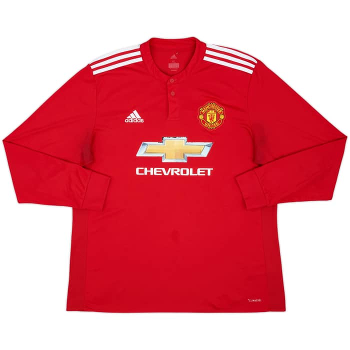 2017-18 Manchester United Home L/S Shirt Ibrahimovic #10 - 5/10 - (XL)