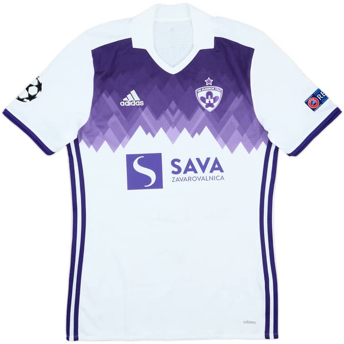 2017-18 NK Maribor Match Issue Signed Champions League Away Shirt Sme #44